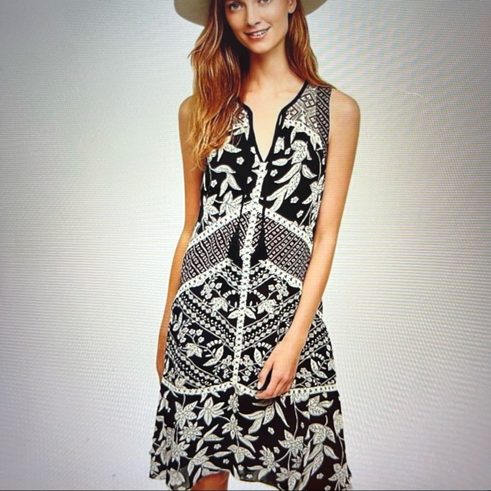 “Floreat” Black Grassland Floral MIDI dress.